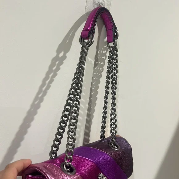 Kurt Geiger Pink and Purple Shoulder Bag THE KENSINGTON - Picture 13 of 14
